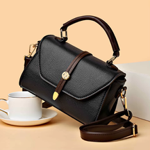Bolsa de Couro Legítimo Feminina Transversal