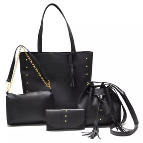 Kit Bolsa Feminina de Couro Rafaella