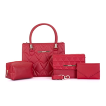 Kit Bolsa Feminina de Couro Legítimo Celina