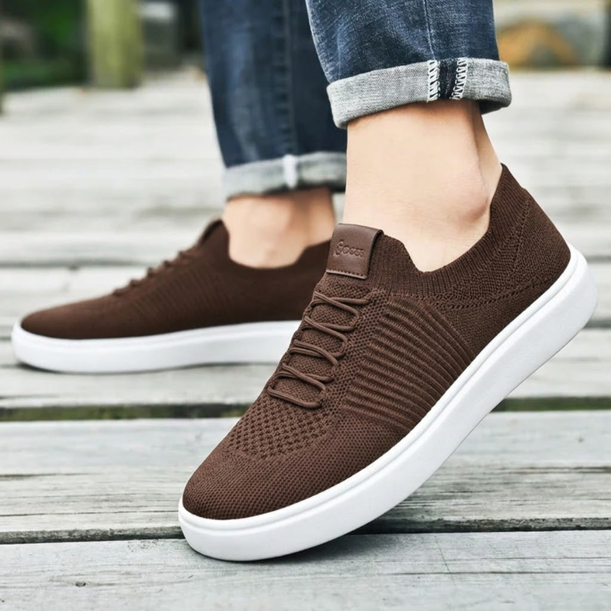 Tênis Masculino Slip On Para Caminhada Confortável