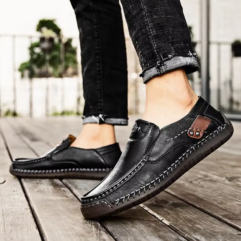 Sapatênis Masculino de Couro Confortável