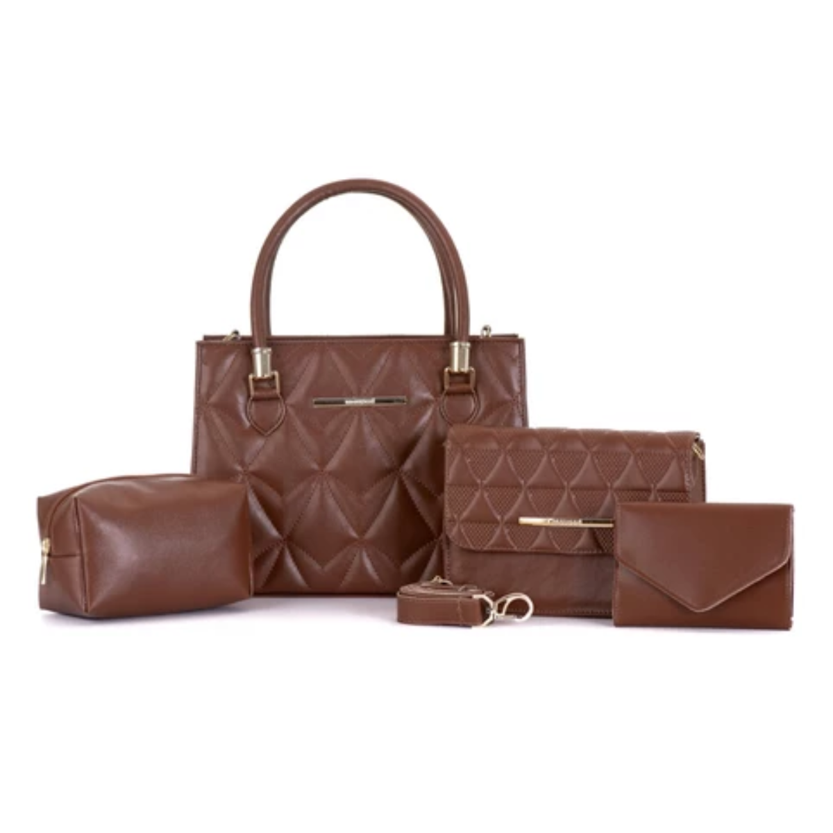 Kit Bolsa Feminina de Couro Legítimo Celina