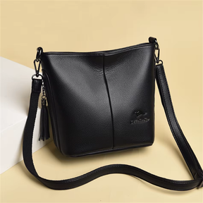Bolsa de Couro Feminina Tranversal