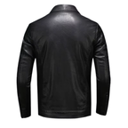 Jaqueta de Couro Legítimo Masculina Slim