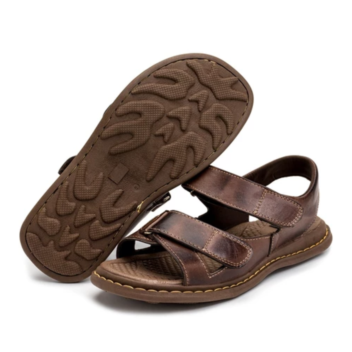 Sandália Masculina de Couro Confortável