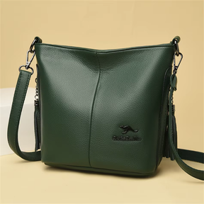 Bolsa de Couro Feminina Tranversal