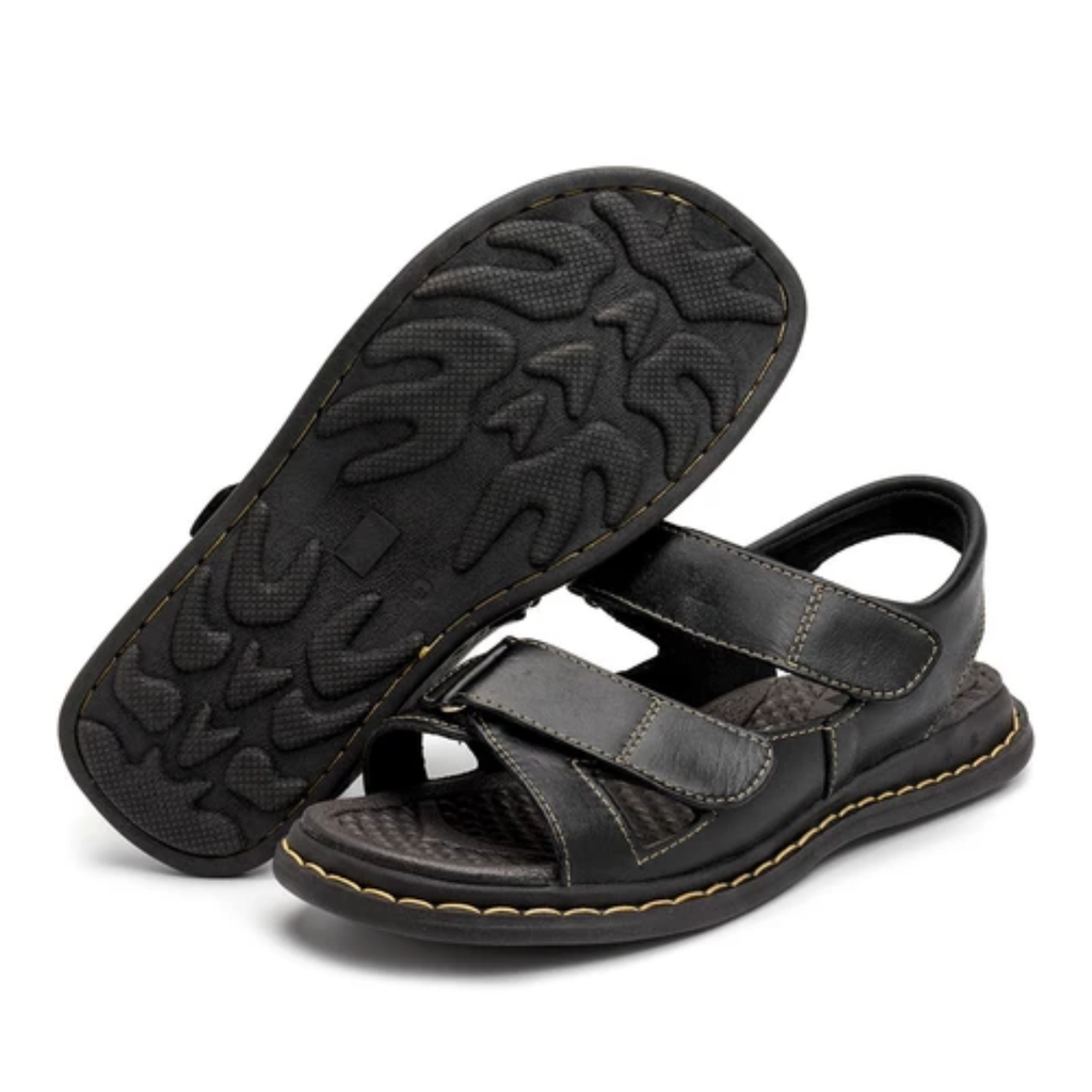 Sandália Masculina de Couro Confortável