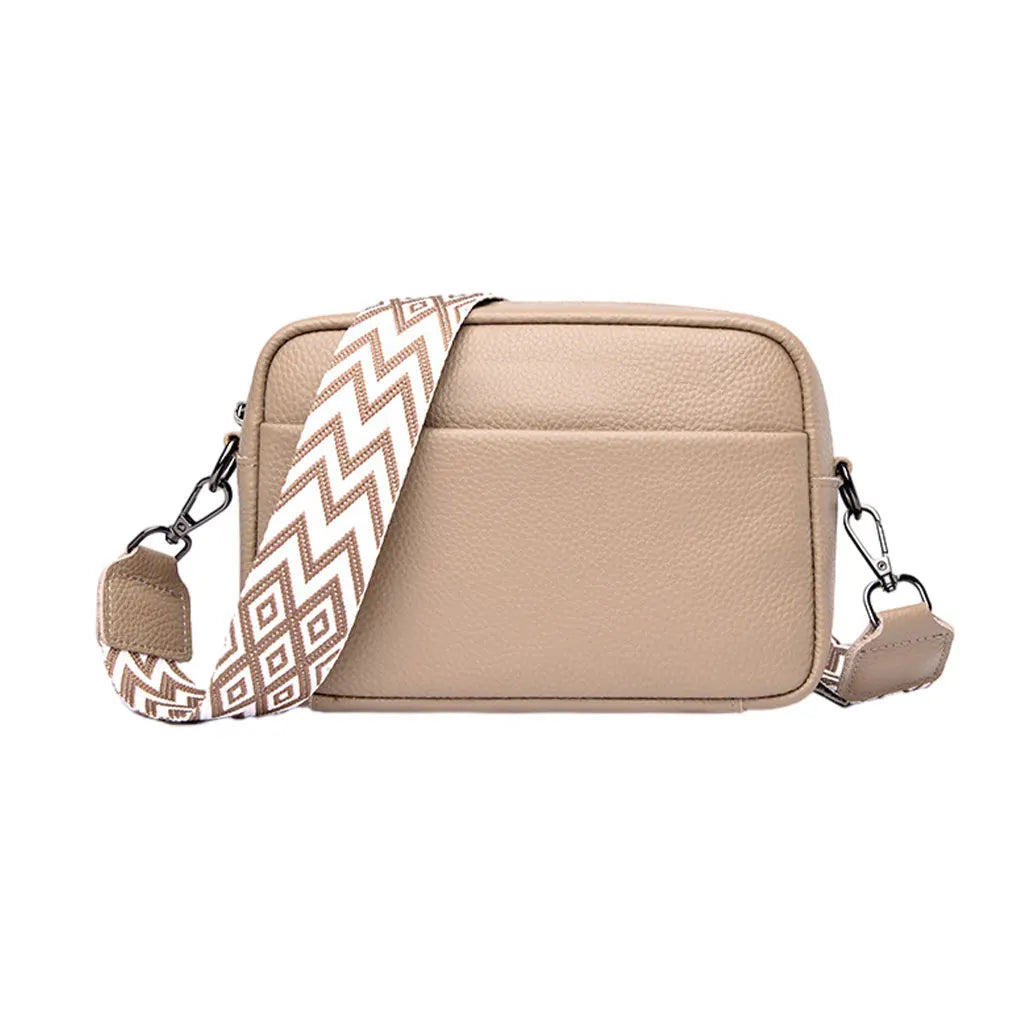 Bolsa Feminina de Couro Crossbody Multitare