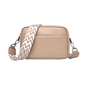 Bolsa Feminina de Couro Crossbody Multitare