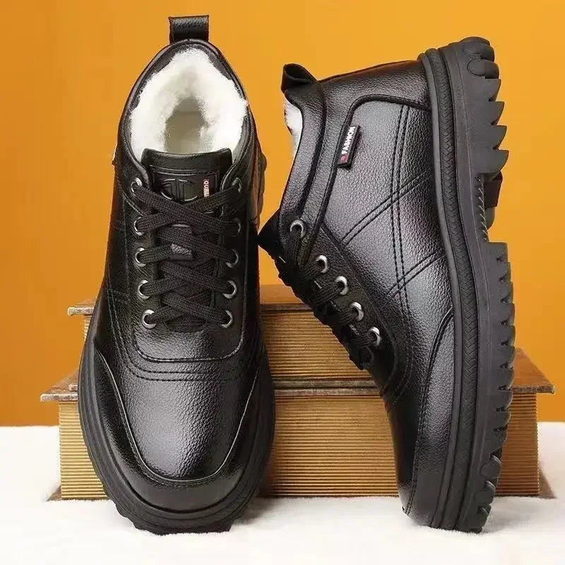 Bota Masculina Casual De Couro Multitare