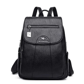 Bolsa Mochila de Couro Feminina