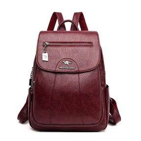 Bolsa Mochila de Couro Feminina
