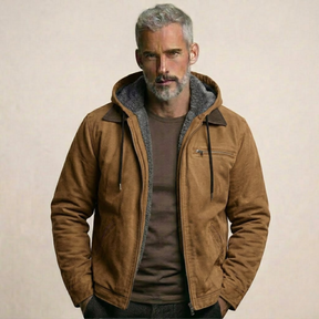 Jaqueta Masculina Forrada com Capuz