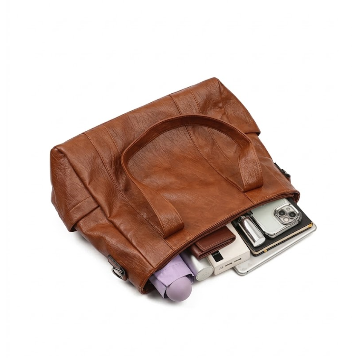 Kit Bolsa Feminina de Couro Legítimo