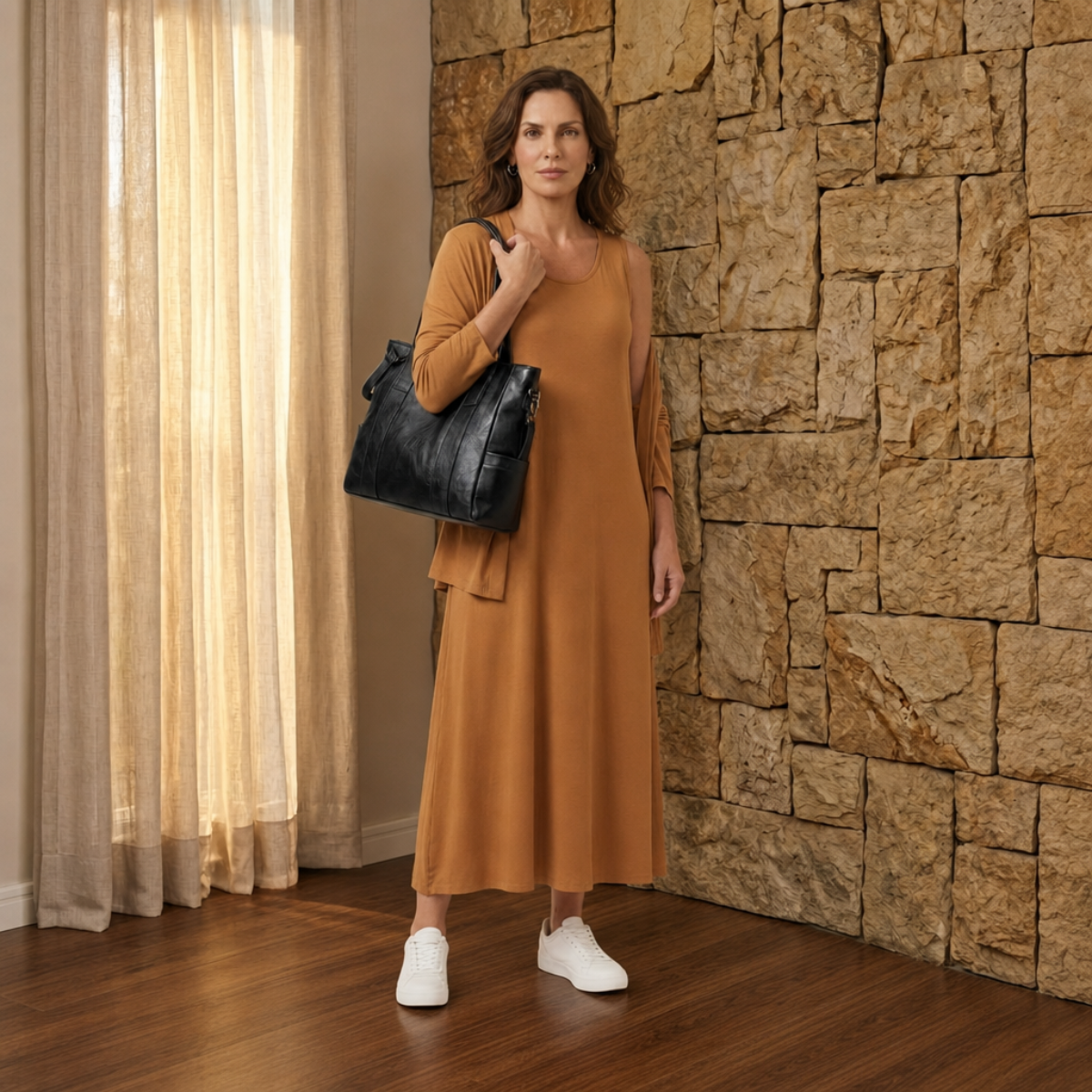 Kit Bolsa Feminina de Couro Legítimo