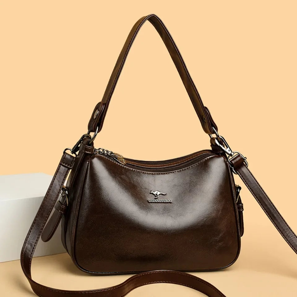 Bolsa de Ombro Feminina de Couro