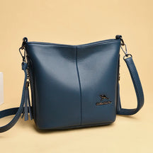 Bolsa de Couro Feminina Tranversal