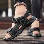 Sandália Masculina de Couro Confortável