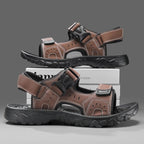 Sandália Masculina de Couro Confortável