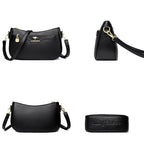 Bolsa de Couro Feminina Tranversal