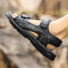 Sandália Masculina de Couro Confortável