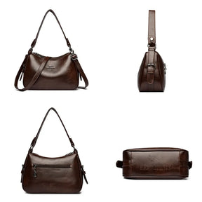 Bolsa de Ombro Feminina de Couro