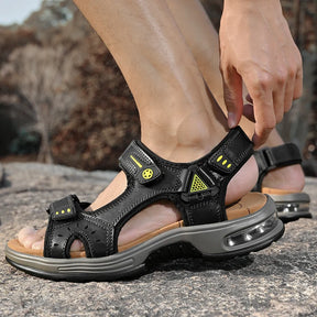 Sandália Masculina de Couro Confortável