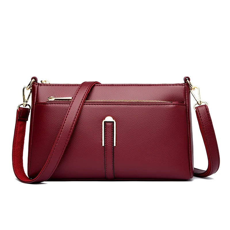 Bolsa Feminina de Couro Tranversal Luxury