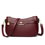 Bolsa de Couro Feminina Tranversal