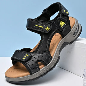 Sandália Masculina de Couro Confortável