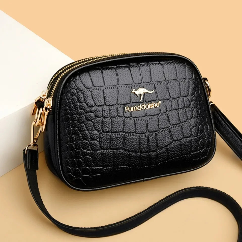 Bolsa Feminina de Couro Transversal