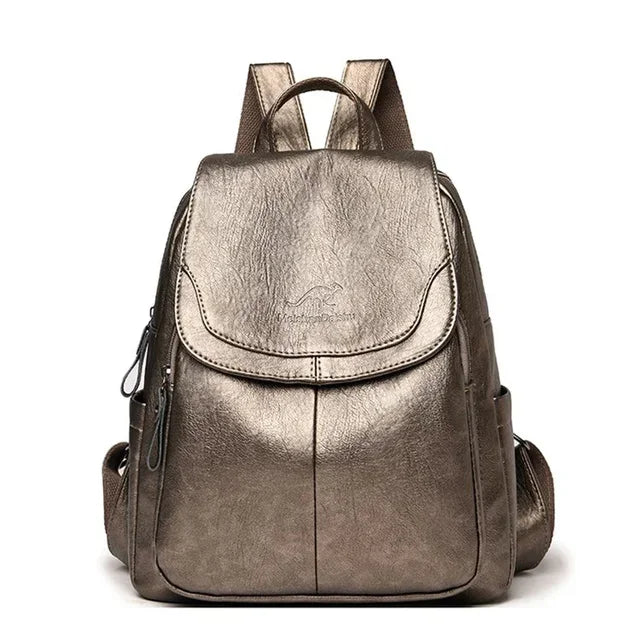 Mochila de Couro Feminina