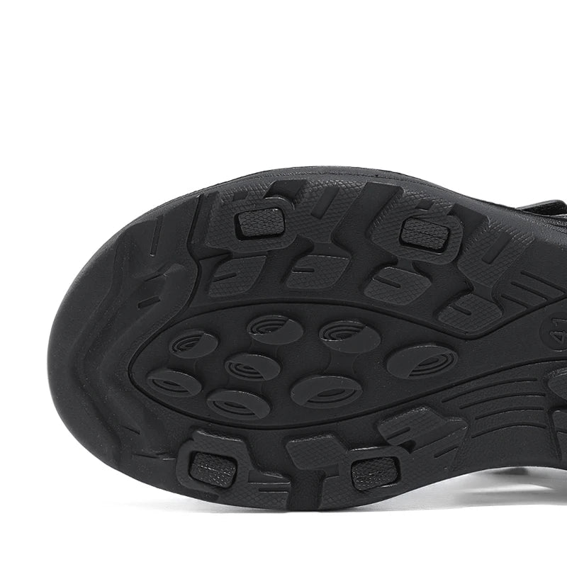 Sandália Masculina de Couro Confortável