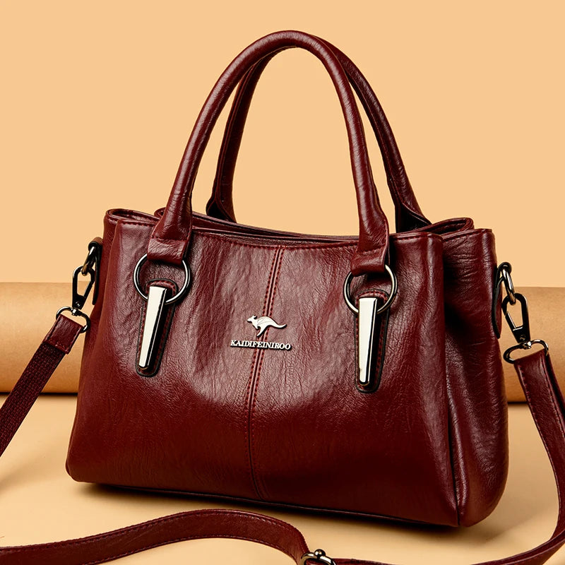 Bolsa de Ombro Feminina de Couro Legítimo