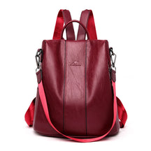 Bolsa Mochila Feminina de Couro