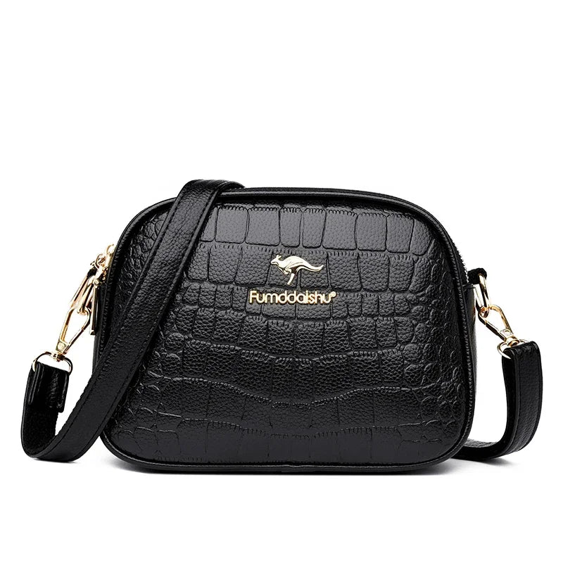 Bolsa Feminina de Couro Transversal