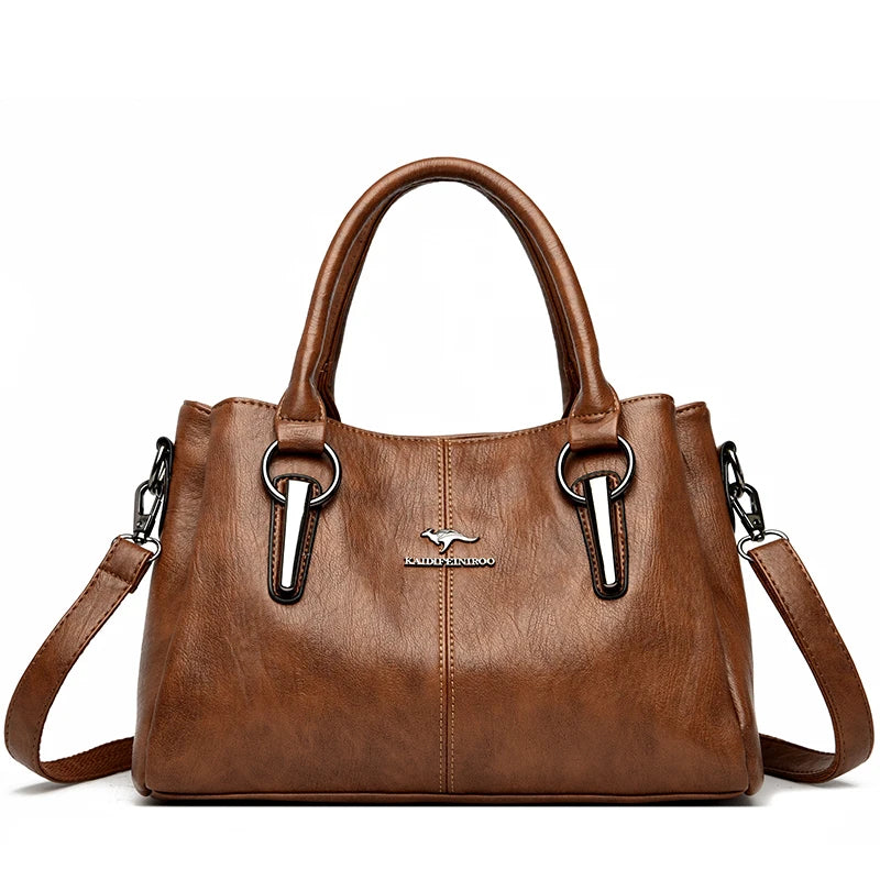 Bolsa de Ombro Feminina de Couro Legítimo