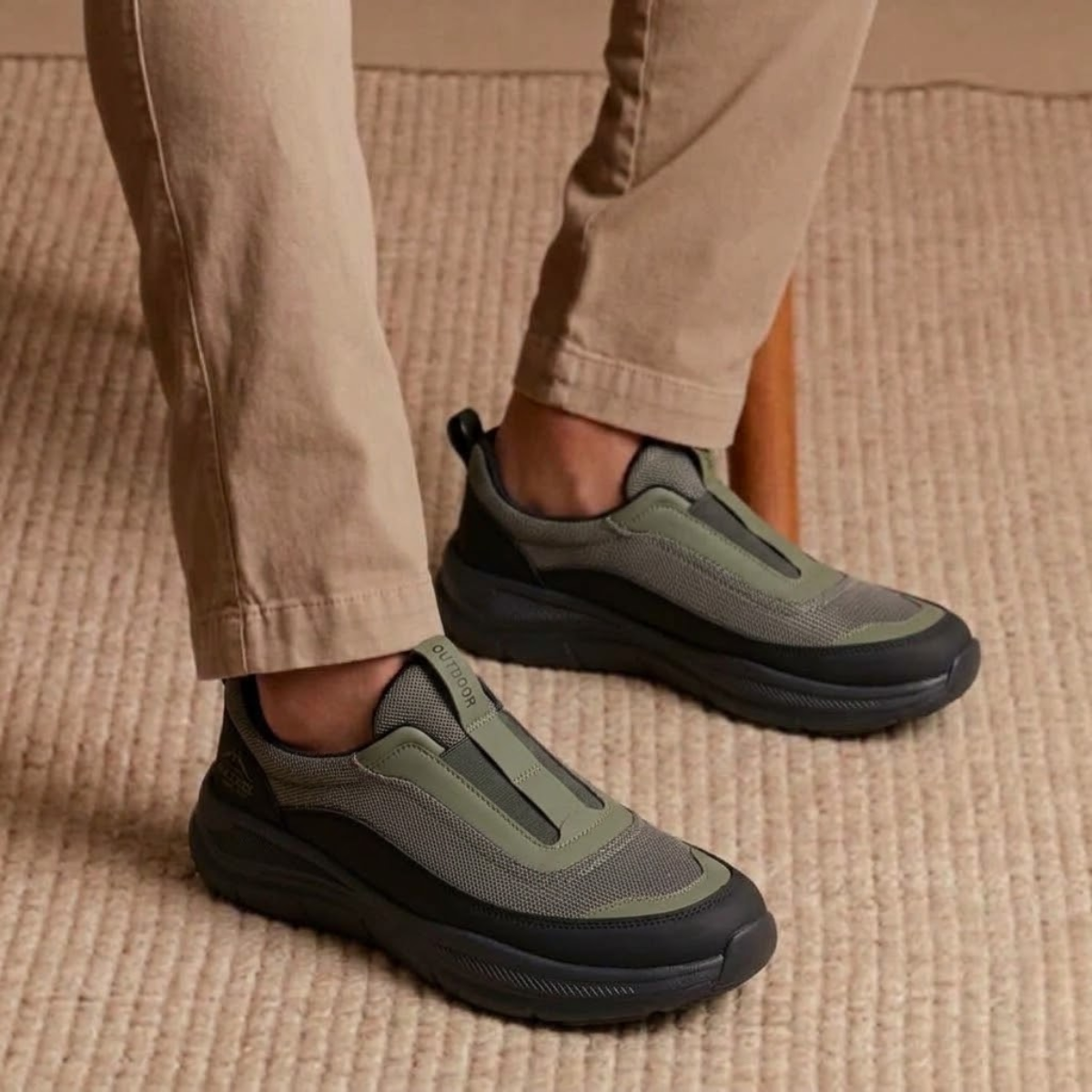 Tênis Ortopédico Masculino Slip On Para Caminhada - Explorer