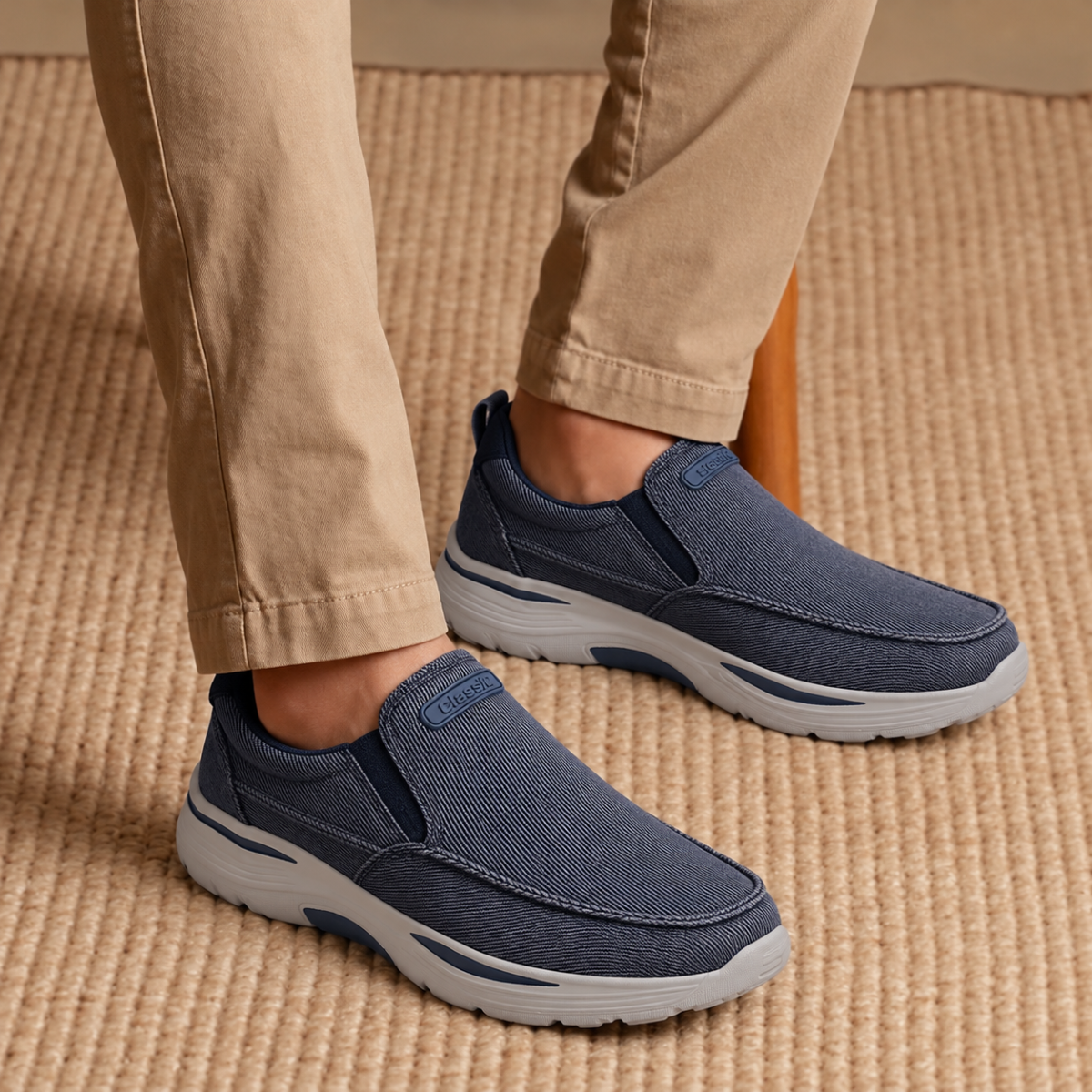 Tênis Ortopédico Slip On Masculino Para Caminhada - Legacy