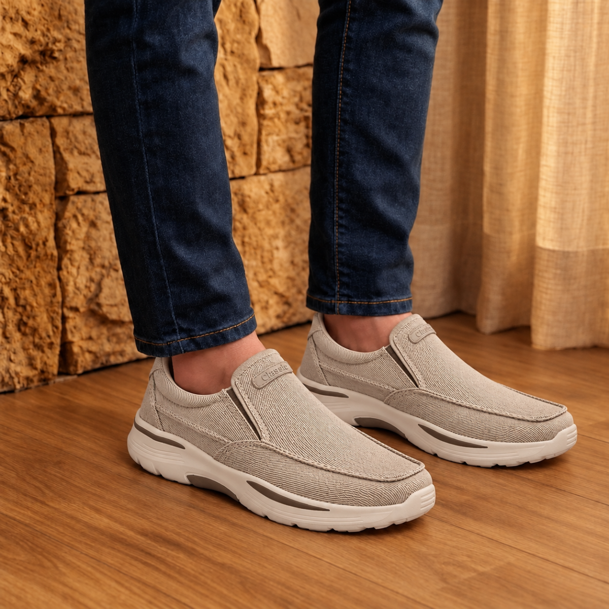 Tênis Ortopédico Slip On Masculino Para Caminhada - Legacy