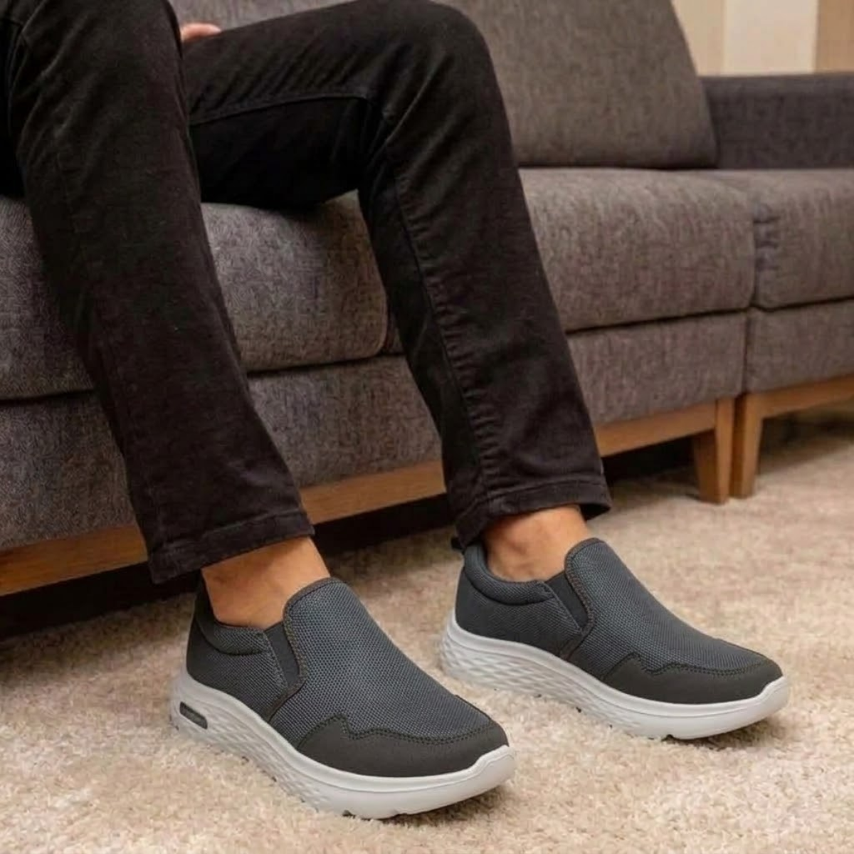 Tênis Ortopédico Slip On Masculino Para Caminhada - Vanguard