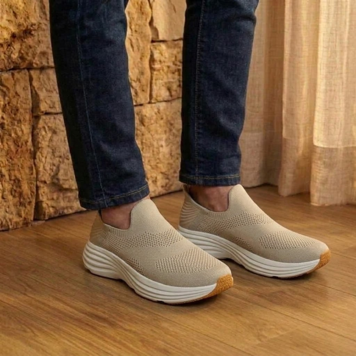 Tênis Slip On Ortopédico Masculino - CloudWalk