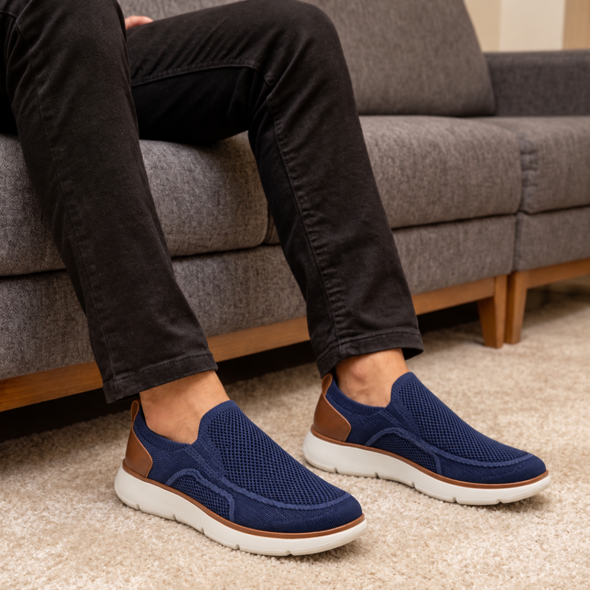 Tênis Slip On Masculino Para Caminhada - Zenith