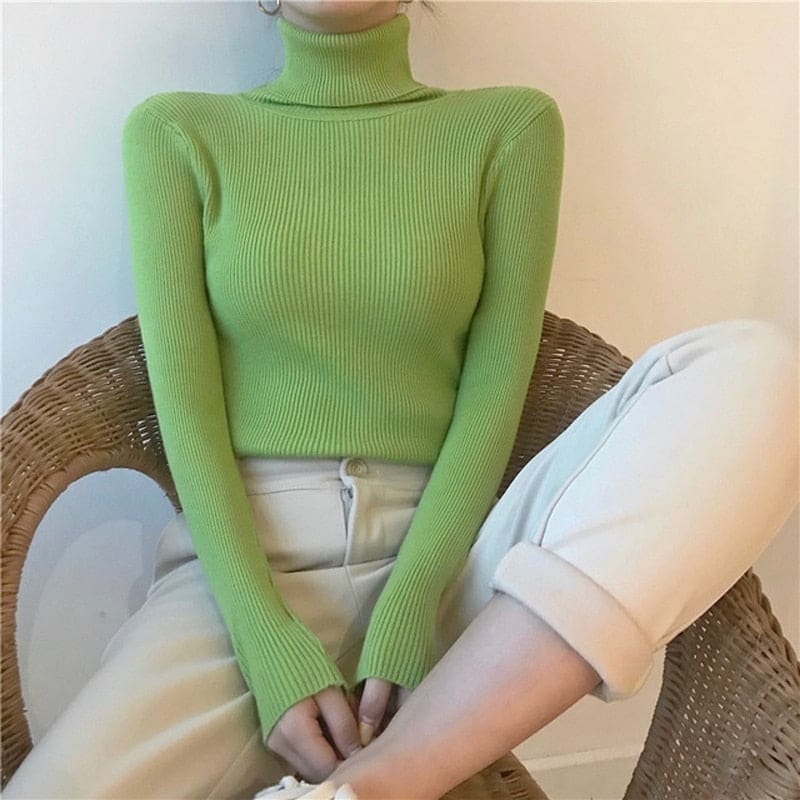 Blusa De Frio Feminina Cacharrel Verde Claro / Tamanho Único 262