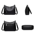 Bolsa de Couro Feminina Transversal 009