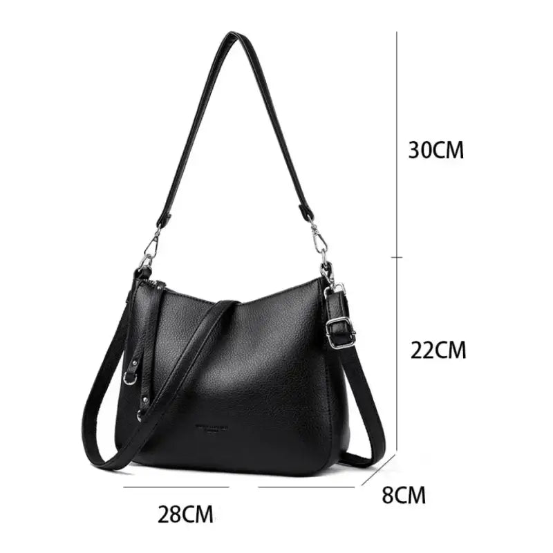 Bolsa de Couro Feminina Transversal 009