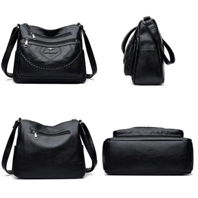 Bolsa de Couro Feminina Transversal 019