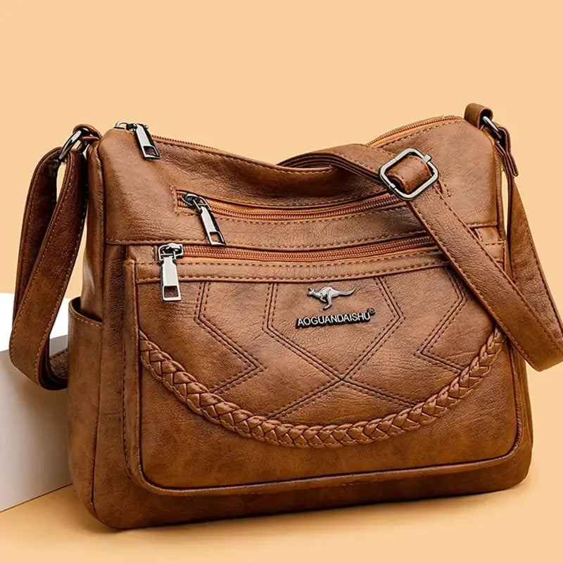 Bolsa de Couro Feminina Transversal 019