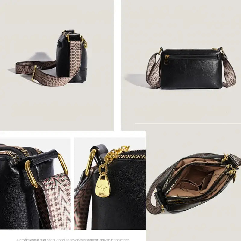Bolsa de Couro Feminina Transversal 020