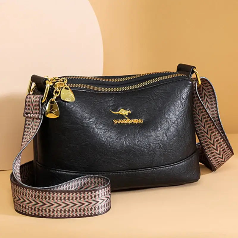 Bolsa de Couro Feminina Transversal 020